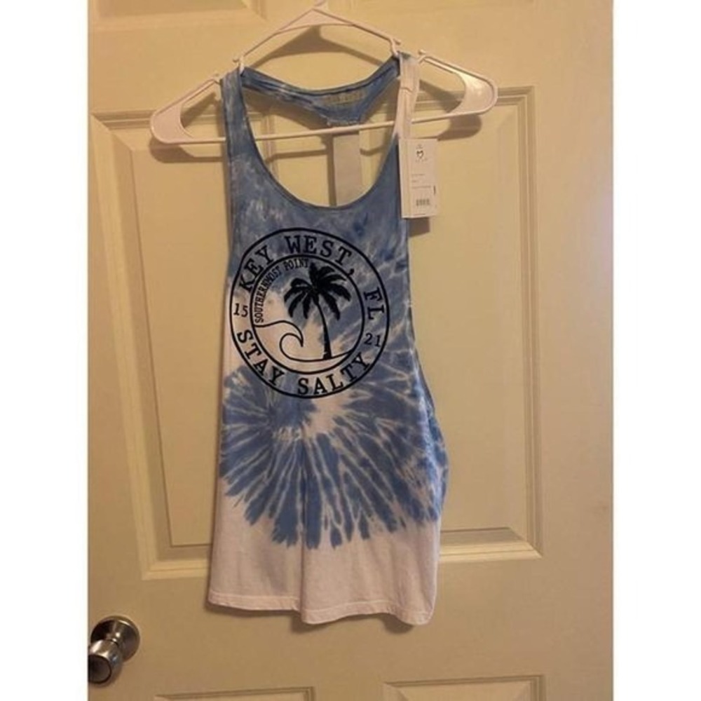 NWT Key West, Florida Racer-back Teal Tank. Size Small. EXIST brand‎